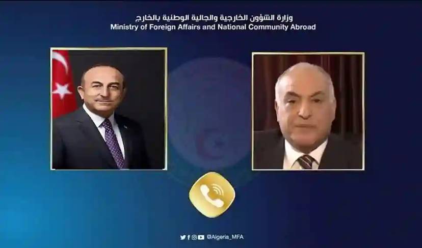 Mr. Attaf receives a congratulatory message from his Turkish counterpart