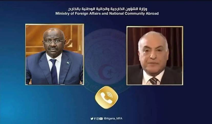 M. Attaf reçoit un appel téléphonique de son homologue mauritanien